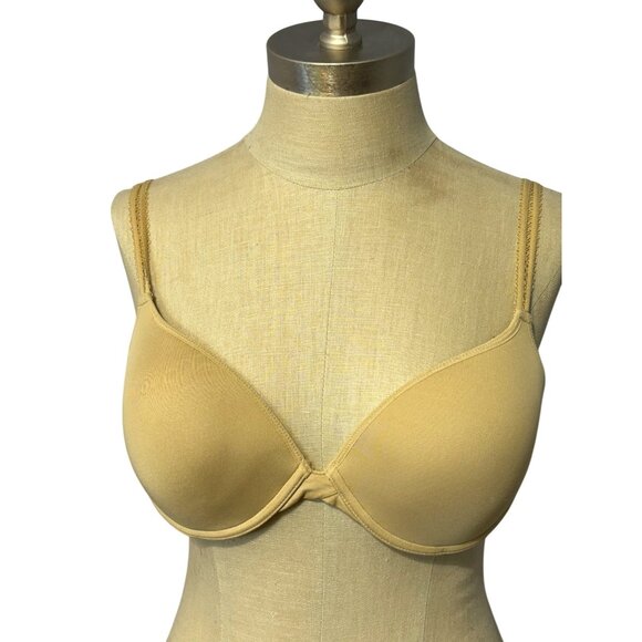 Le Mystere 36B Gigi Bra Beige Full Coverage Pushup Underwire Smooth T-Shirt Bra - Picture 1 of 7
